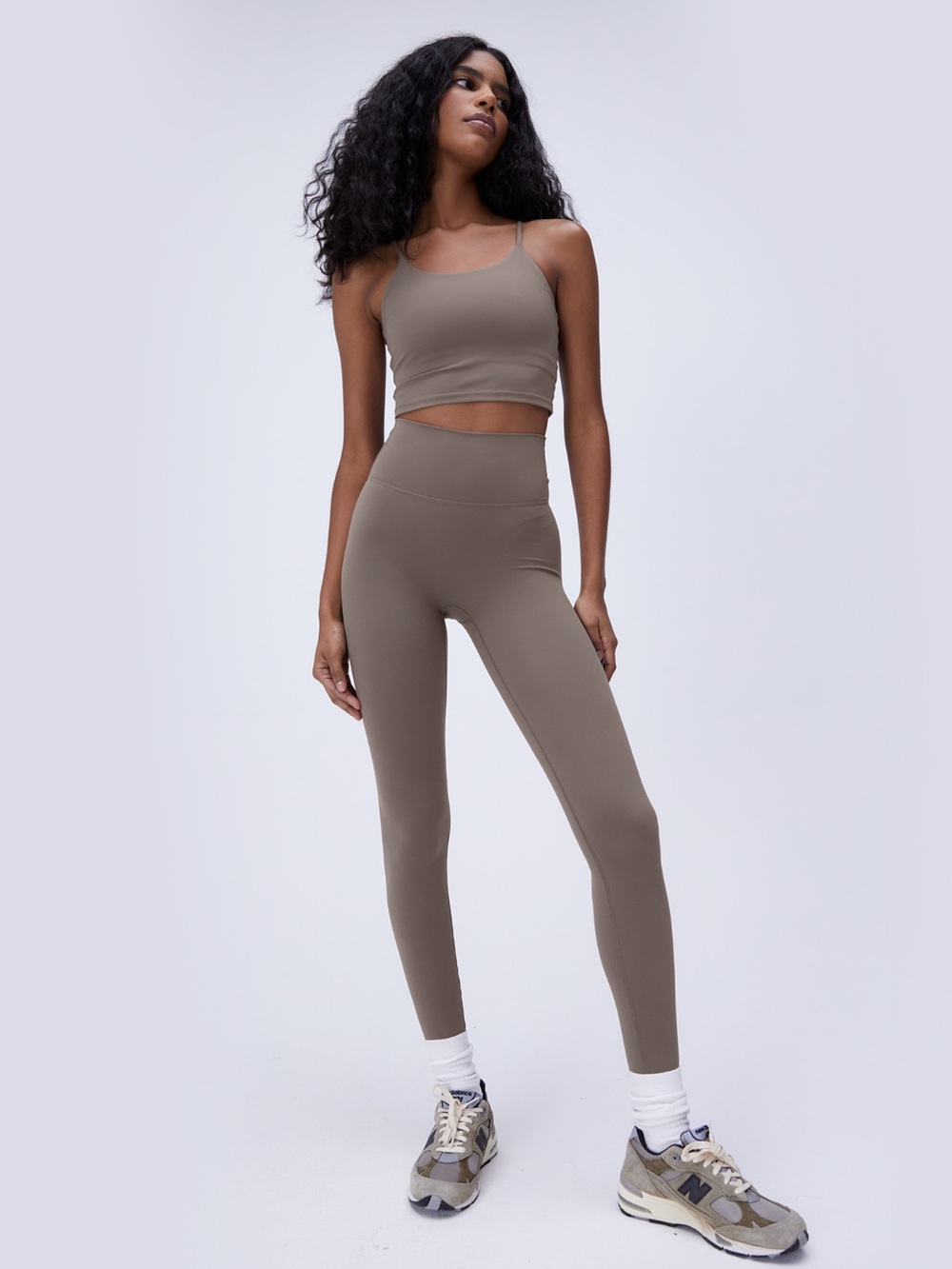 Adanola Ultimate Tank & Leggings Set – Cocoa Brown